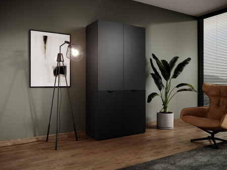 Zweitüriger Schrank Zen in Schwarz