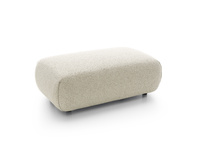 Hocker VERNIO Premium Webstoff mit Baumwolle Puente 03 sandbeige