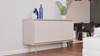 Kommode Tori 150 cm mit Metallbeinen in der Farbe Cashmere
