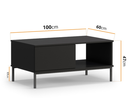 Couchtisch Dallas 100 x 60 cm Schwarz