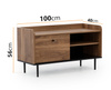 TV-Lowboard Nero 100 cm im Loft-Stil