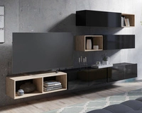 Schwarz + Schwarz glänzend / Artisan Eiche