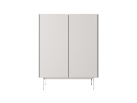 Kommode Lumo KD97cm Zweitürig in Kaschmirfarbe mit Metallbeinen