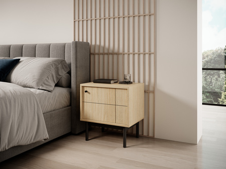Nachttisch Sora S54 in der Farbe Eiche Linea