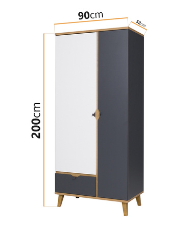 Kleiderschrank Aster SZ2D1SZ