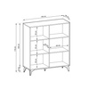 Hohe Kommode Diamond KD104 im skandinavischen Stil