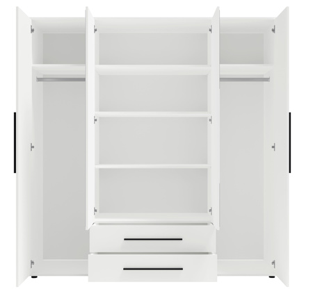 Kleiderschrank Modena SZ4D2SZ in Eiche Artisan mit Spiegel
