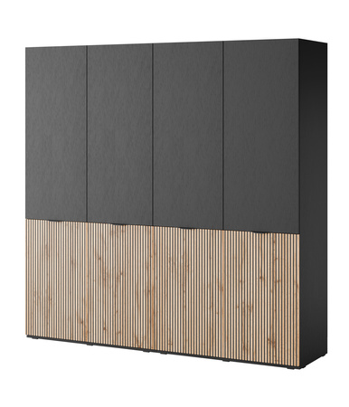 Viertüriger Schrank Zen in der Farbe Wotan-Eiche