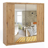 Schiebetürenschrank Tamiza 220 cm mit Spiegel Eiche Artisan