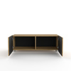 TV-Schrank Kolder 100 cm in Eiche Artisan mit geriffelten Fronten