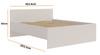 Bett Modena 160 x 200 cm in Kaschmir
