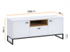 TV-Lowboard Randy 135 cm mit Metallfüßen