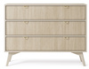 Kommode Silva KSZ-106 in Sandbeige + Scandi-Fischgrätmuster