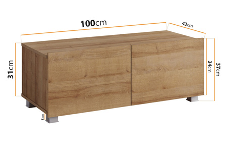 TV-Schrank Montreal, 100 cm breit, Farbe Kaschmir 