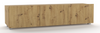 TV-Schrank Kolder 150 cm in Eiche Artisan mit geriffelten Fronten