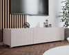 TV-Schrank Kolder 150 cm in Kaschmirfarbe mit geriffelten Fronten