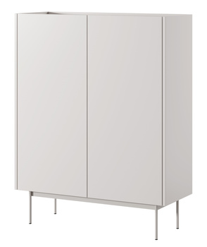 Kommode Lumo KD97cm Zweitürig in Kaschmirfarbe mit Metallbeinen