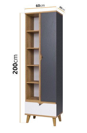 Bücherregal Aster R1D1SZ