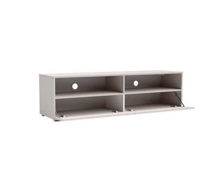Elegantes TV-Möbel Tebris Dual 300 – kaschmir, 2 Schränke 150 cm mit Kabeldurchführungen