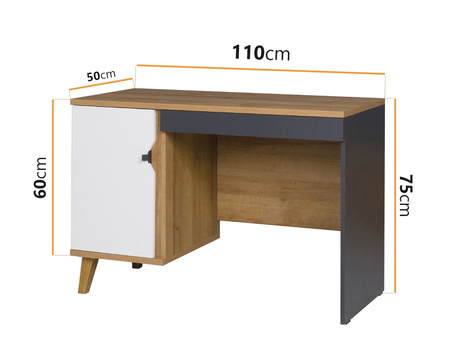 Jugendschreibtisch Aster 110 x 50 cm