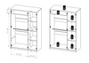 3-türig Schrank Tamiza SZ3D Breite 135 cm Artisan