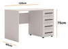 Schreibtisch Modena 120x60 in Kaschmir
