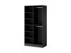 Viertüriger Schrank Zen in Schwarz